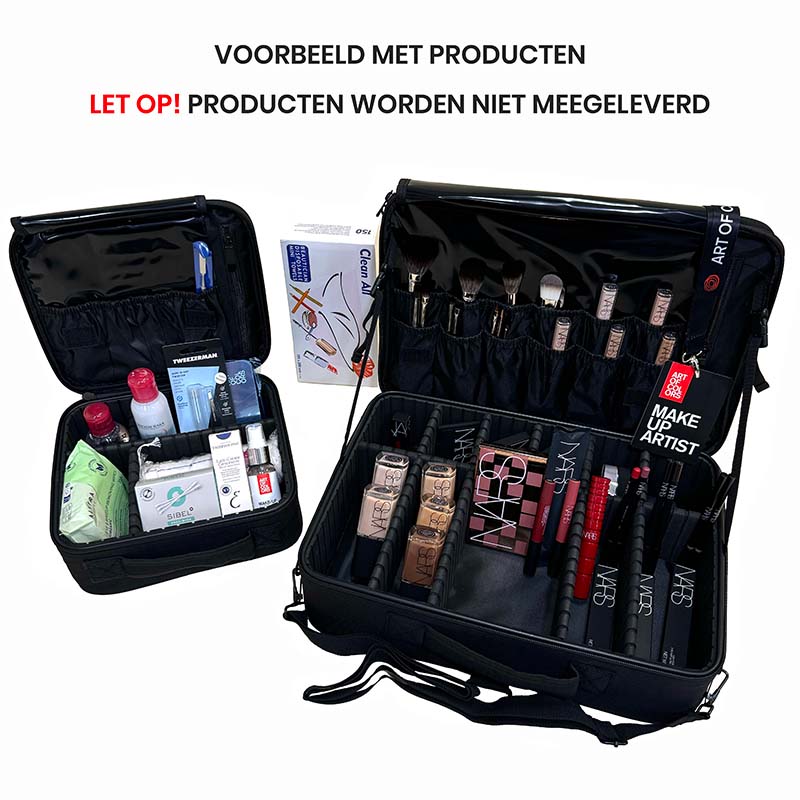 Art of Colors Prep + Makeup Artist cases with example products